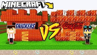 ZAMEK SNICKERS VS ZAMEK COCA COLA W MINECRAFT!