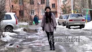Пончо на улице двойное HD