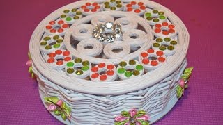 Корзинки, шкатулки из  трубочек мастер-класс