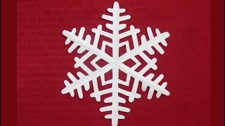 Paper snowflake 1 - Detailed tutorial - Intermediate level - Can YOU do it?