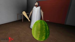 GRANNY Does The WATERMELON CHALLENGE | RadioJH Games & Gamer Chad