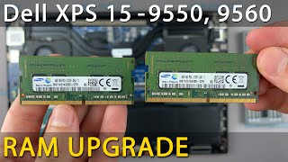 How to upgrade RAM memory in Dell XPS 9550, 9560 laptop