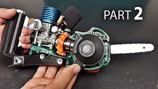 Micro Nitro Chainsaw | Part 2 | Fuel Tank, Handle, Throttle Arm