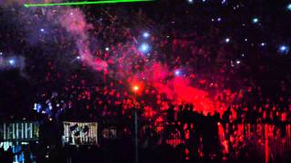 Фаер-шоу на "Днепр-Арене" / Fire show at "Dnipro Arena" stadium