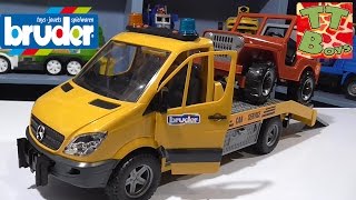 ✔ Bruder. Распаковка новой машинки – Эвакуатор с Джипом от Игорька / Видео для детей / Unboxing Toys