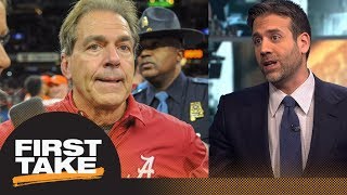 Max says Nick Saban needs to stop complaining about CFP schedule | First Take | ESPN