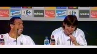 La broma de TEVEZ a MESSI en la rueda de prensa más cómica ● FUTBOL MUNDIAL ● HD
