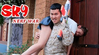 Sky Nerf War: Squad Police Girl Nerf Guns Fight Criminal Group Mr Dung Scar Super Thief Battle