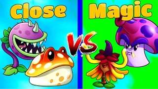 Plants vs Zombies 2 Close vs Magic Plants