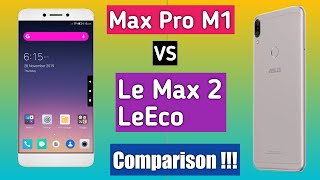 Max Pro M1 VS Le Max 2 ( LeEco ) Comparison , Camera , Faceunlock etc.| SDM 820 VS SDM 636