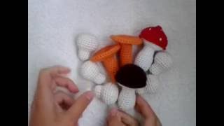 Белый гриб! Вязание крючком. Knitted mushrooms.
