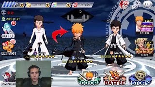 Bleach Brave Souls: Dangai Ichigo and Double Aizen PVP Showcase + Double Tenshintai Aizen bonus