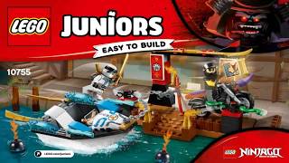 LEGO Juniors 2018 ZANE'S NINJA BOAT PURSUIT 10755 Лего Джуниорс Погоня на моторной лодке Зейна