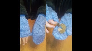 Варежки - митенки. Два - в одном! Подробный МК/Другая жизнь с Ольгой