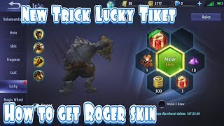 How to get Roger Dark Gent Skin From Lucky Spin 80 Ticket Lucky Spin Trik
