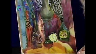 Уроки рисования (№ 58) акварелью. Рисуем натюрморт из бутылок