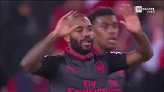 1er but de Lacazette avec Arsenal