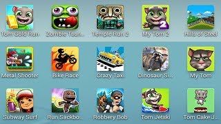Hills Of Steel,Zombie Tsunami,Run Sackboy,Robbery Bob,Metal Shooter,Temple Run 2
