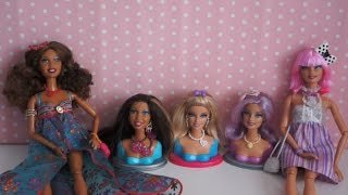 Kafası Değiştirilebilen Barbie Bebekler [Barbie Swappin' Styles & Hollywood Divas]