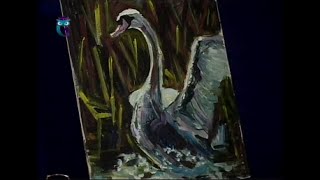 Уроки рисования (№ 74) масляными красками. Рисуем Царя-лебедя