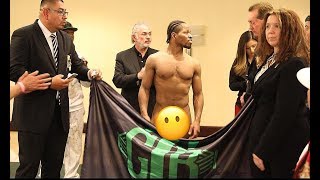 MUST SEE! DRAMATIC MOMENT FOR SHAWN PORTER RE-WEIGH IN, CUTS HAIR TO MAKE 147 LBS