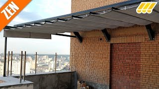 ?☀☔ Маркиза террасного типа / выдвижной навес, модель ZEN (г. Киев, Украина)
