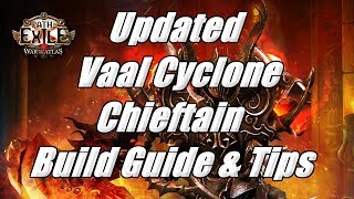 Path Of Exile 3.4 Vaal Cyclone Chieftain Build Guide Clearing T15!