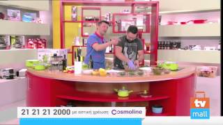 BRATMAXX - Κεραμικό Σετ 3 κατσαρόλες & 1 τηγάνι με γυάλινα καπάκια