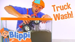 Blippi Truck Wash | Truck Videos for Children by Blippi