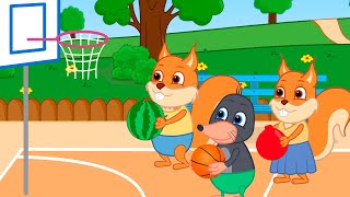 Famille d'Écureuil - Basket-Ball Maison Animé 2020 en Français