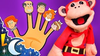 La Familia Dedo con El Mono Sílabo | Canciones Infantiles | Lunacreciente