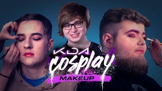Cloud9 Does K/DA Cosplay Makeup - HyperX Moments