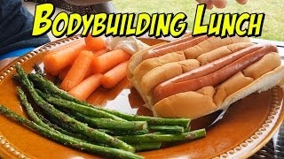 Bodybuilding Lunch - Hot Dogs on the grill!