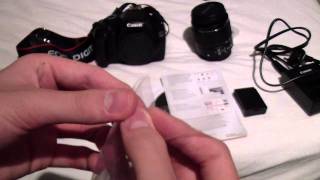 *Unboxing Of The Canon EOS 1100D And The Canon EOS Accessory Kit*