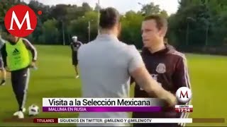 Maluma visita a la Selección Mexicana en Rusia: 'les deseo lo mejor'