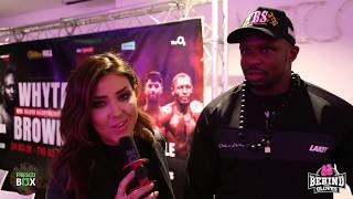 DILLIAN WHYTE POST FIGHT- 'BRITAIN IS THE BEST ITS BEEN; WE ARE LEADING THE CHARGE.."