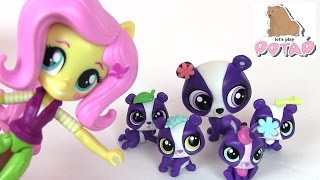 Семья с Сюрпризом Пенни Линг!!! LPS! Флаттершай Учит как Заботиться о Животных Май Литл Пони Мультик