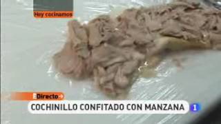 Receta de cochinillo confitado con manzana   ED