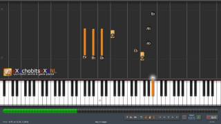 CLANNAD - nagisa's theme - piano solo - synthesia tutorial - HD