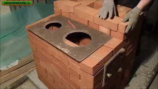 Подробная кладка печи за 9 тыс. руб. 2-часть