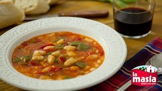Alubias con verduras fácil