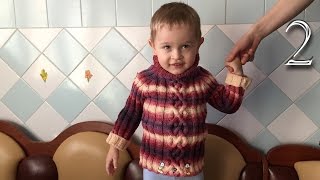 Свитер (кофта) вязание спицами подарок своими руками Часть 2
