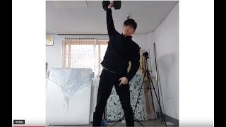 딱 한가지 운동만 해야한다면 이 운동을 하겠습니다. 한손 덤벨 클린앤 저크