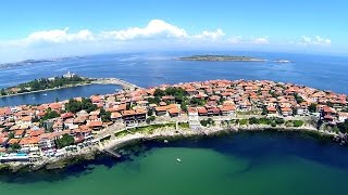 Flight over the Bulgaria - Top places, beaches, hotels & destinations, Panoramic HDvideo