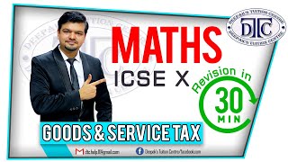 GST || Full Chapter || Maths || ICSE || Class 10 || in Hindi