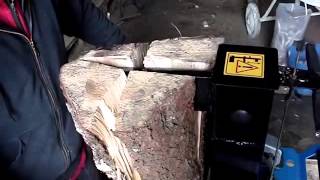 Дровокол Scheppach HL-1200 в работе