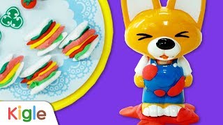 햄치즈샌드위치 만들기! | 요리왕 루피 19 | 뽀롱뽀롱 뽀로로 | 키글TV