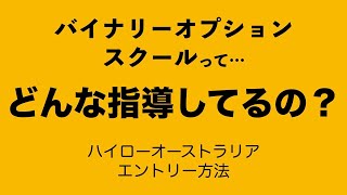 【 バイナリーオプション 】レクチャー 風景　ハイローオーストラリア を使ったエントリー方法を画面共有で解説！