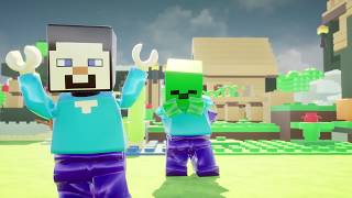 LEGO MINECRAFT Steve Fights Zombies