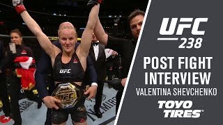 UFC 238: Valentina Shevchenko - "It was like, *pop* to the head"